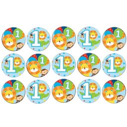 דף לקאפקייקס FUN תכלת 1