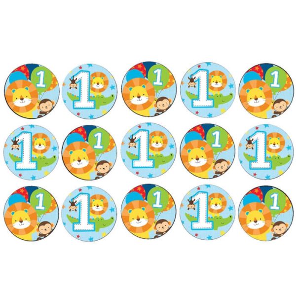 דף לקאפקייקס FUN תכלת 1