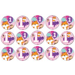 דף לקאפקייקס FUN ורוד 1