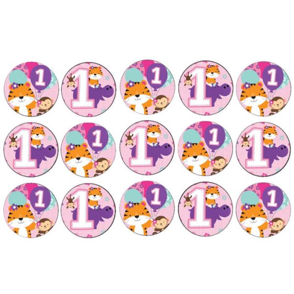 דף לקאפקייקס FUN ורוד 1