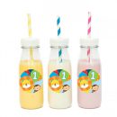 מדבקות עגולות לעיצוב FUN תכלת