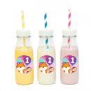 מדבקות עגולות לעיצוב FUN ורוד