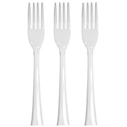 מזלגות חד פעמיים - לבן 40 יח