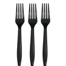 מזלגות חד פעמיים - שחור 24 יח