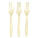 מזלגות חד פעמיים - קרם 24 יח