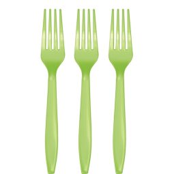 מזלגות חד פעמיים - פרש ליים 24 יח