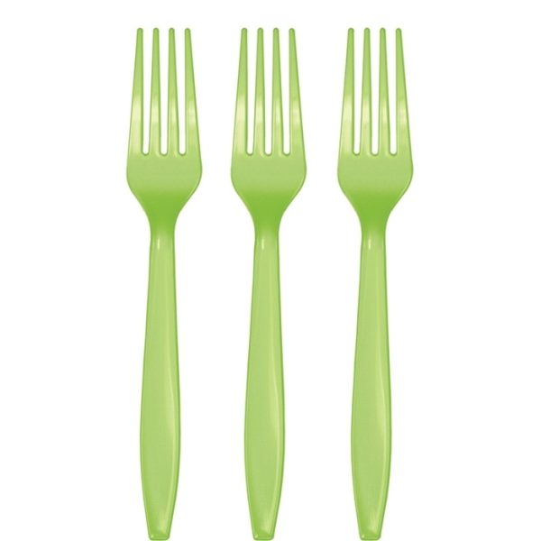 מזלגות חד פעמיים - פרש ליים 24 יח