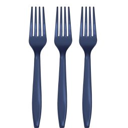 מזלגות חד פעמיים - כחול אמיתי 24 יח