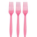 מזלגות חד פעמיים - ורוד ממתק 24 יח