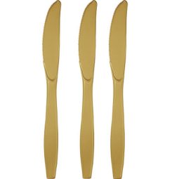 סכינים חד פעמיים - זהב 24 יח