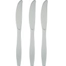 סכינים חד פעמיים - כסוף 24 יח