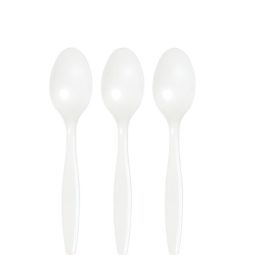 כפות חד פעמיים - לבן 24 יח