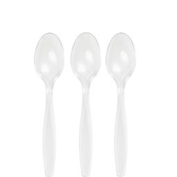 כפות חד פעמיים - שקוף 24 יח