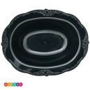 קערה אובלית גדולה וינטג' שחור