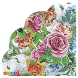 מפיות עגולות Tea rose