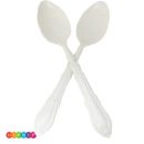 2 כפות הגשה וינטג' קרם