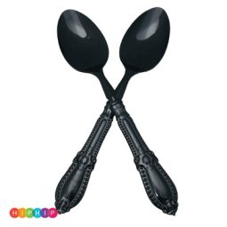 2 כפות הגשה וינטג' שחור