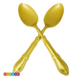 2  כפות הגשה וינטג' זהב