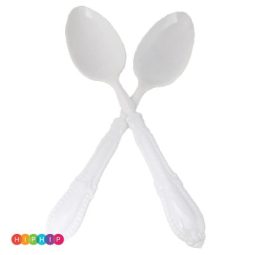 2 כפות הגשה וינטג' לבן