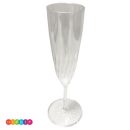 כוסות שמפניה רגל שקופה