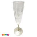 כוסות שמפניה רגל פנינה