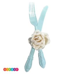 חבקי מפיות פרחים - קרם