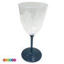 כוסות יין רגל שחורה