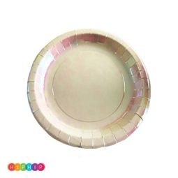 צלחות קטנות לבן ססגוני