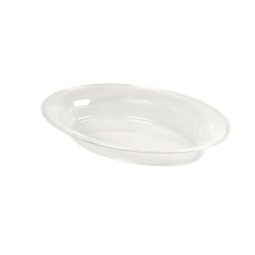 מגש אובלי עמוק גדול - שקוף