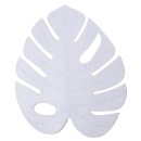 עלים טרופיים - כסף מנצנץ