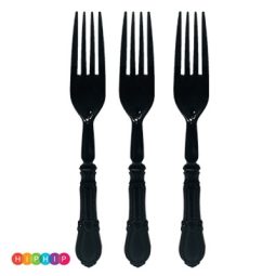 10 מזלגות וינטג' שחור