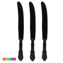 10 סכינים וינטג' שחור