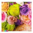 מפיות גדולות Colorful Flowers