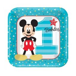 צלחות קטנות מיקי מאוס שנה