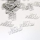 קונפטי חג שמח - כסוף