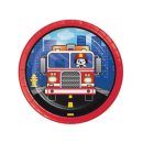 צלחות נייר קטנות כבאית ההצלה