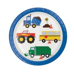 צלחות נייר קטנות כלי תחבורה