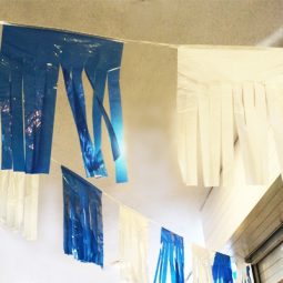 שרשרת פרזים כחול לבן 25 מטר