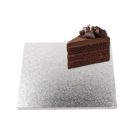 תחתית לעוגה ריבוע כסף 29 ס