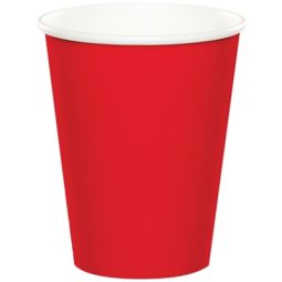 כוסות נייר חם/קר אדום