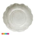 צלחות בינוניות וינטג' פרימיום כסף מנצנץ