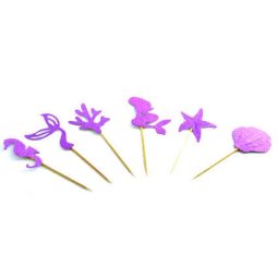 טופרים בת הים גליטר - ורוד פוקסיה