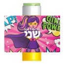 מדבקות לבועות סבון - גיבורת על