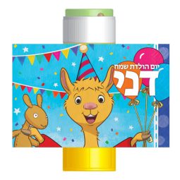 מדבקות לבועות סבון - לאמה ציבעונית