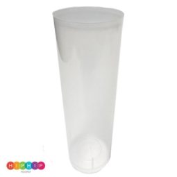 כוסות לונג - שקוף חלבי