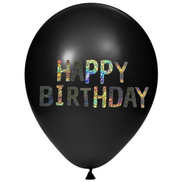 מדבקות לבלונים - אותיות ומספרים אנגלית בכסף הולוגרמי