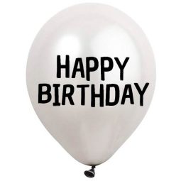 מדבקות לבלונים - אותיות ומספרים אנגלית בשחור