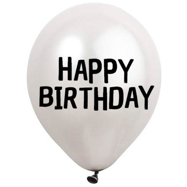 מדבקות לבלונים - אותיות ומספרים אנגלית בשחור