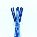 קשיות נייר כחול מטאלי