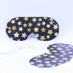 כיסוי עיניים לפיניאטה שחור כוכבים זהב